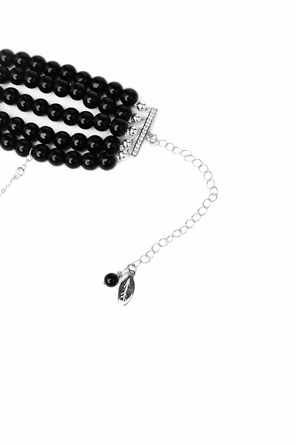 “INNOCENT” CHOKER BLACK AGATE