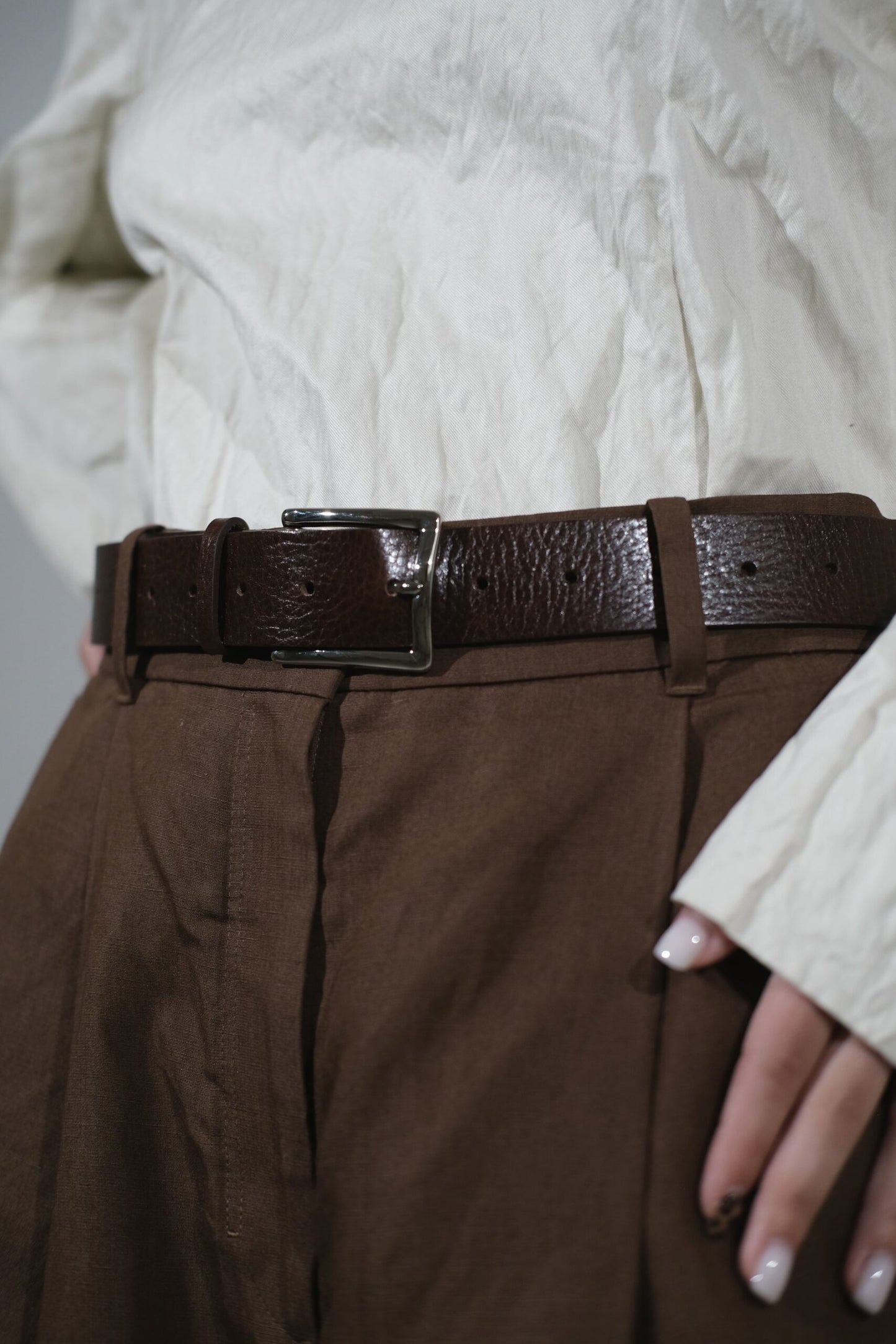 UNISEX LEATHER BELT “SHARP CLASSIC” (BLACK & BROWN COLOUR OPTIONS)