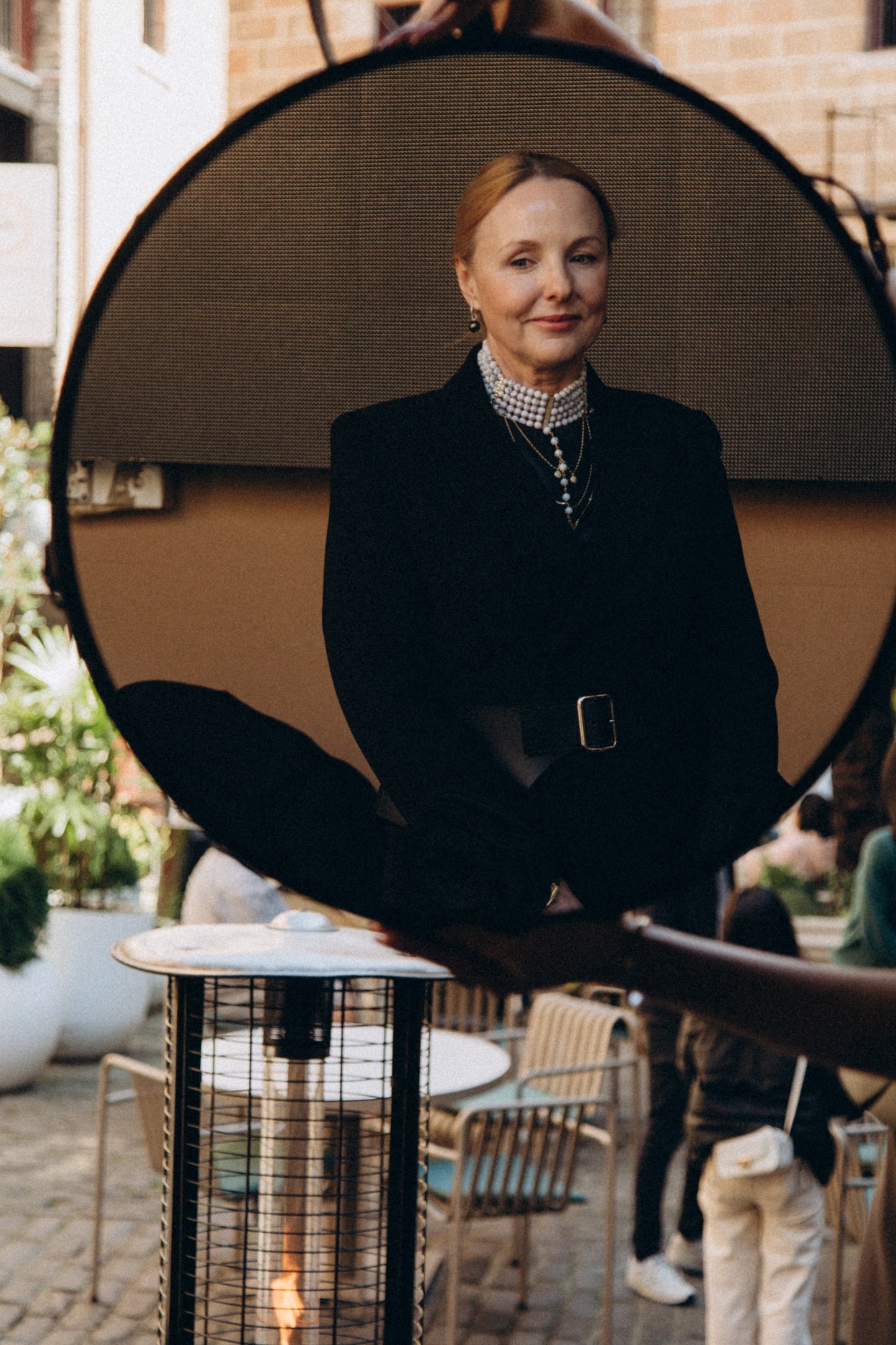 BLACK ELEGANT BASQUE BELT WITH SILVER BUCKLE