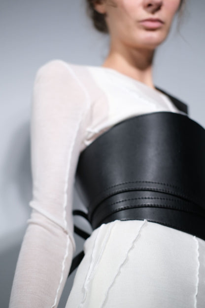 MODERN MID CENTURY CORSET BELT BLACK | ONLY 1 PC