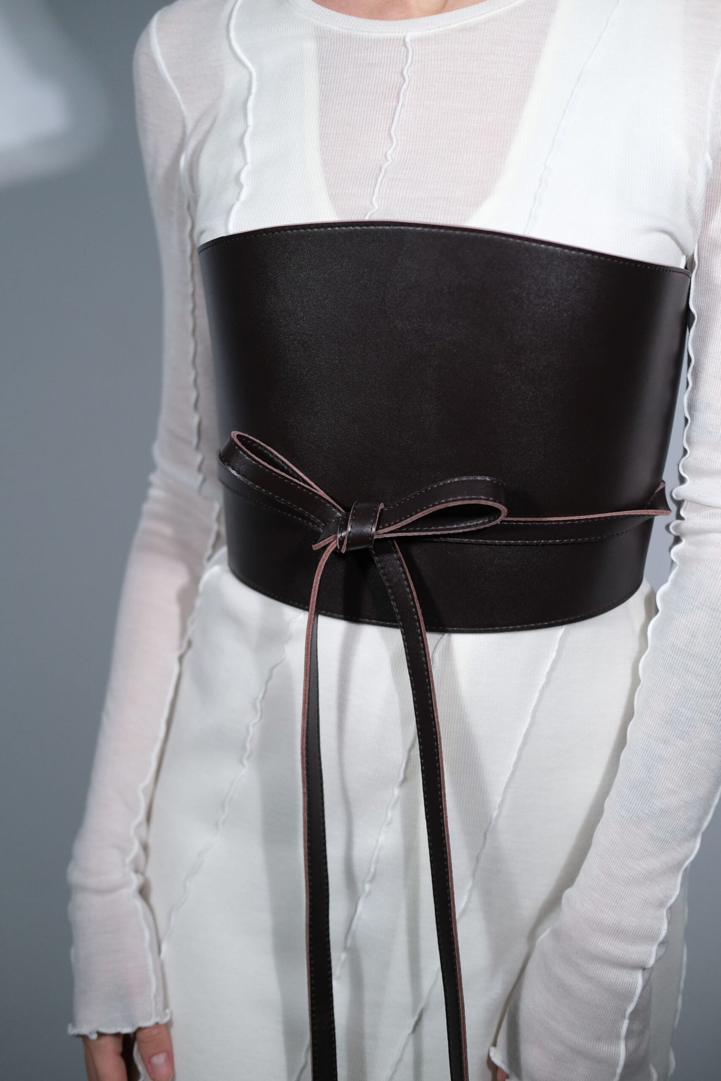 MID CENTURY CORSET BELT DARK BROWN | ONLY 1 PC