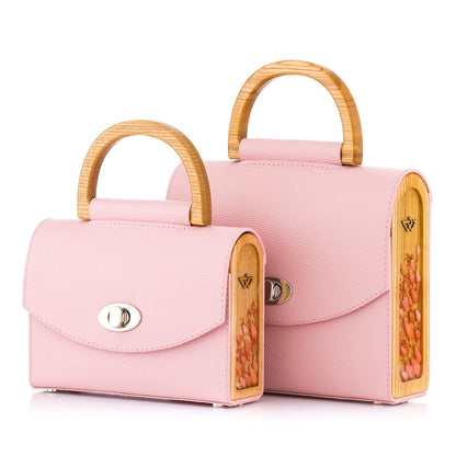 AURORA ROSE SAFFIANO MINI