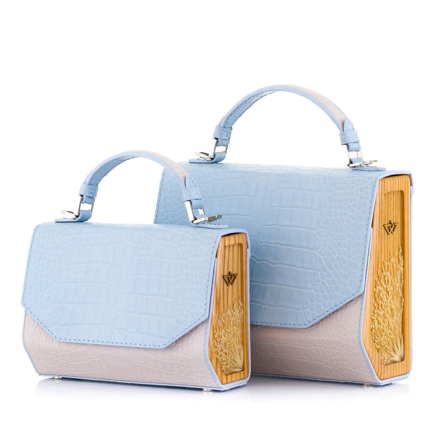 FJORD BLUE/BEIGE CROCO MINI