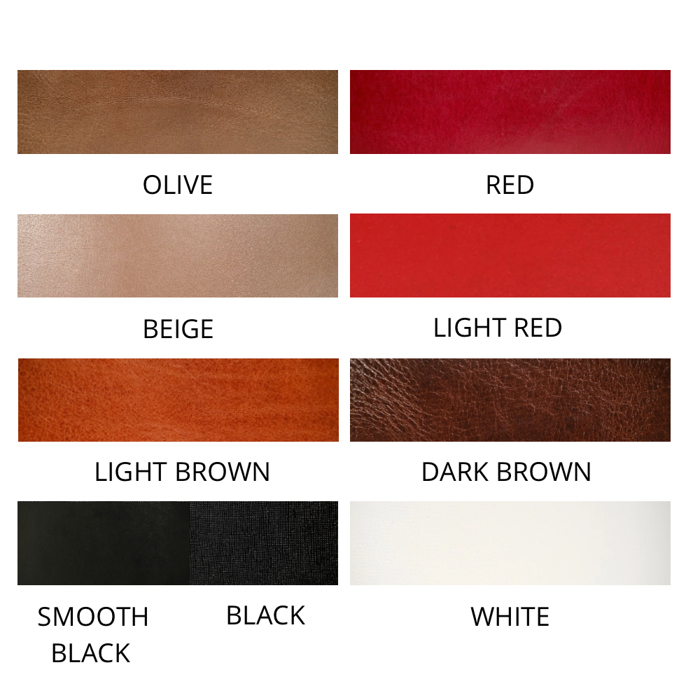 LEATHER BELT “LOOP” BLACK, BEIGE OR LIGHT BROWN | ONLY 1 PC EACH