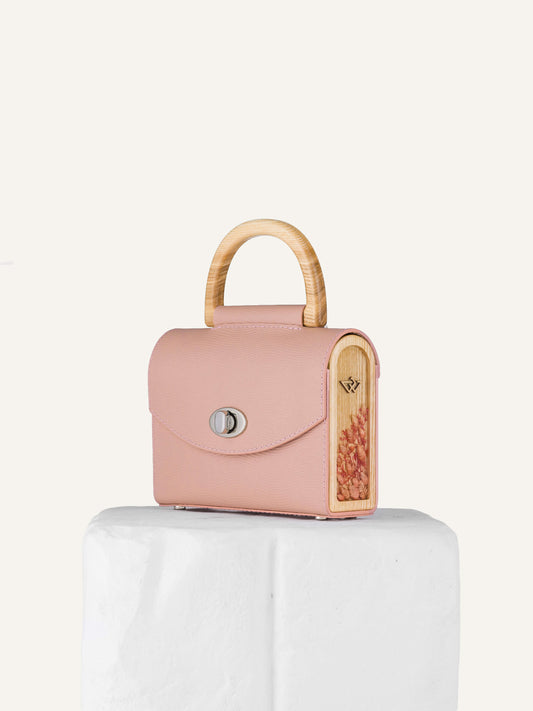 AURORA ROSE SAFFIANO MINI