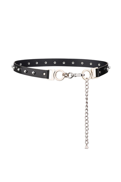 LEATHER BELT "BELLA" BLACK | ONLY 1 PC