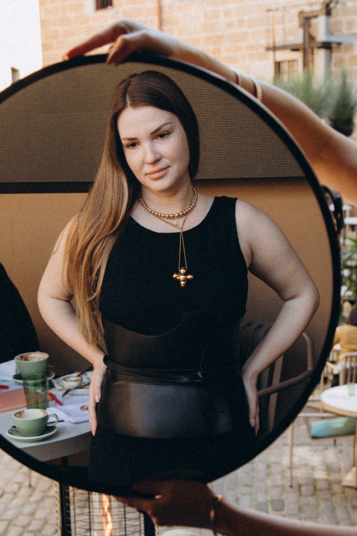 BLACK ELEGANT UNDERBUST CORSET BELT WITH TIES