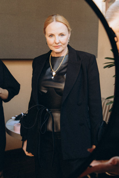 BLACK ELEGANT UNDERBUST CORSET BELT WITH TIES