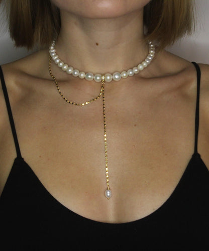 "KRISTINA" PEARL CHOKER