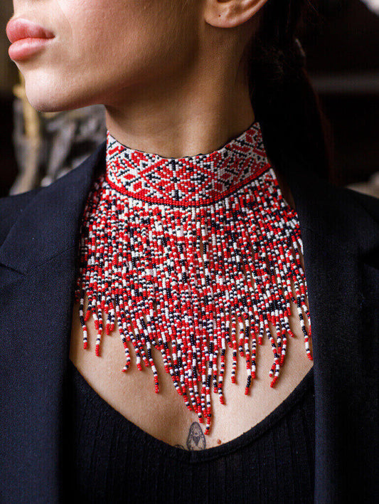 "UKRAINE" BEADED CHOKER