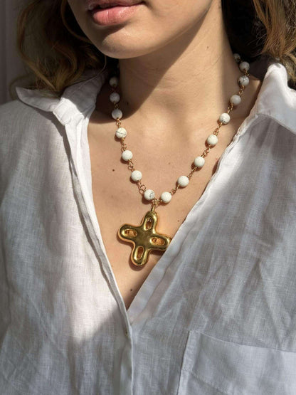 “SCARLLET” MARBLE CHAIN NECKLACE