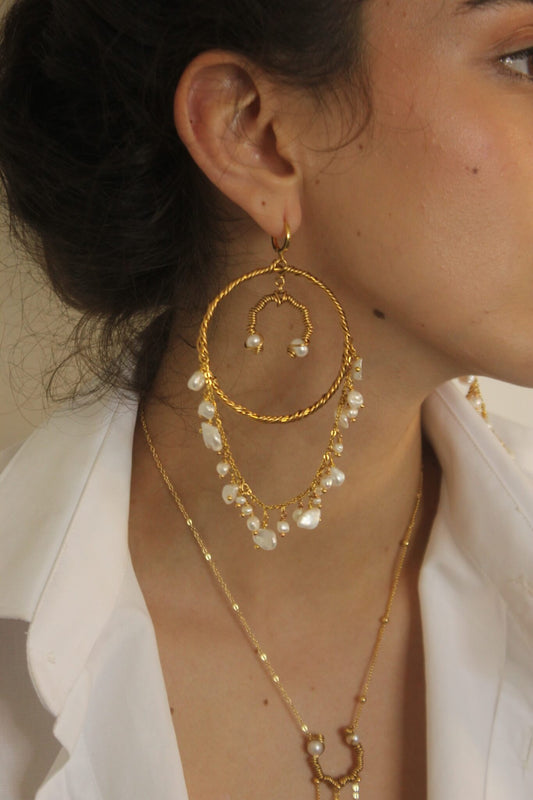 PEARL «GRAPE» EARRINGS | ONLY 1 PAIR
