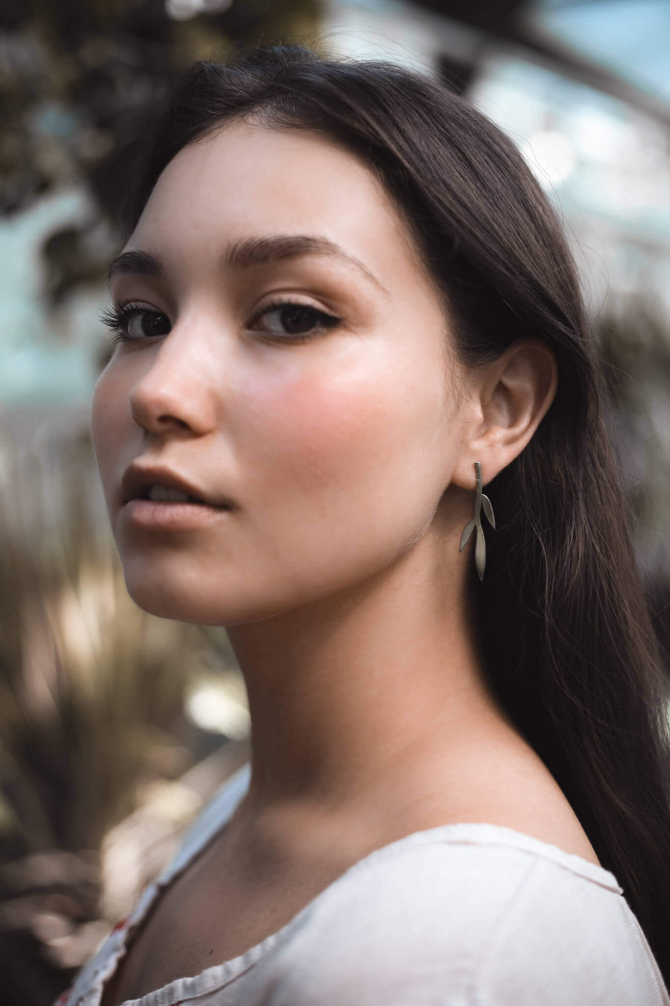 THIN LEAVES EARRINGS