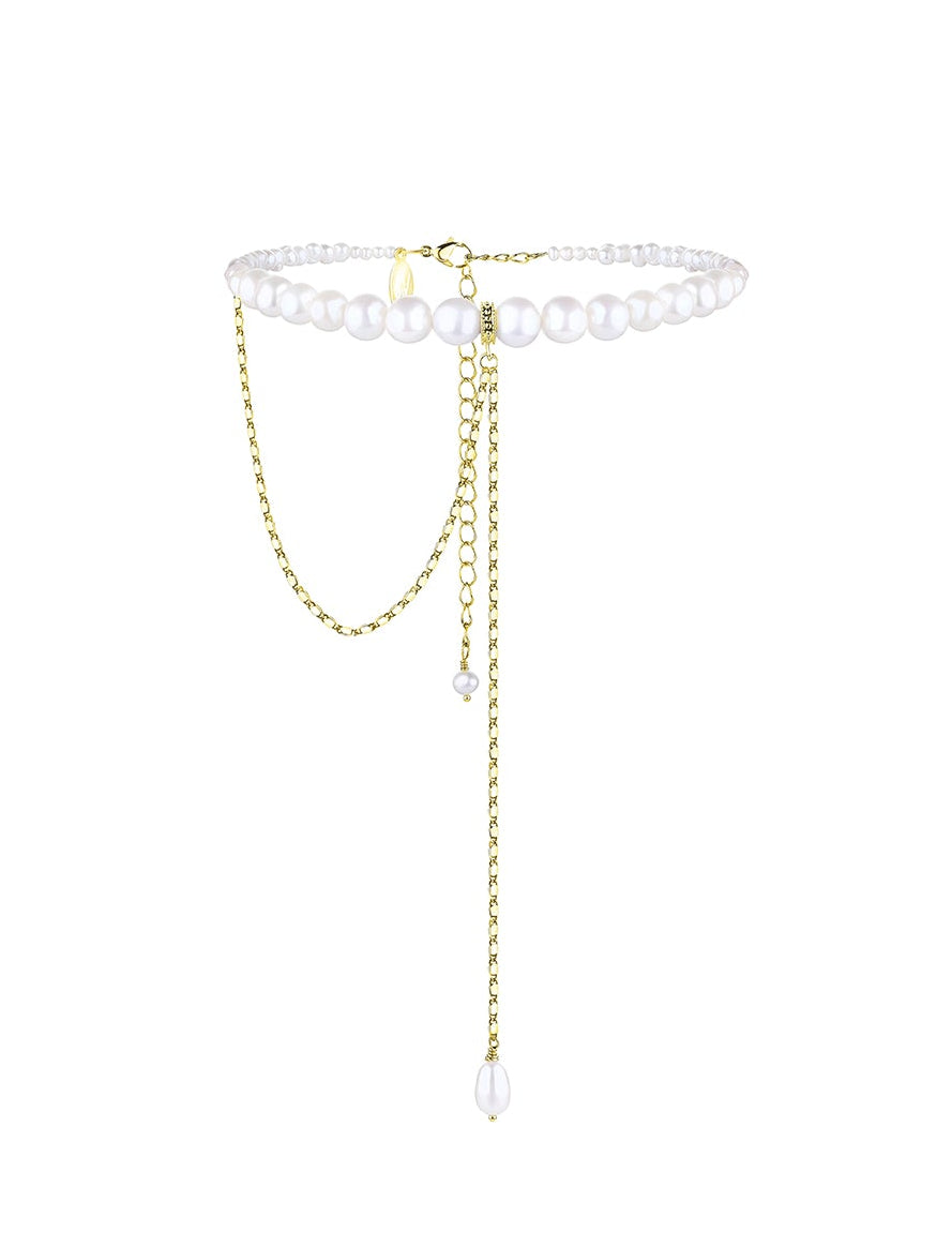 "KRISTINA" PEARL CHOKER