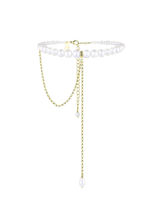 "KRISTINA" PEARL CHOKER