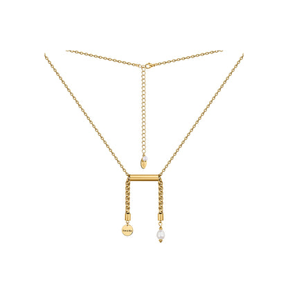 “LIBRA” NECKLACE WITH PEARL