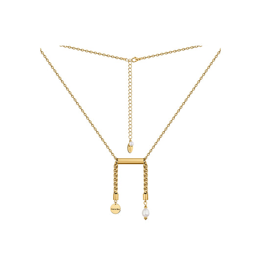 “LIBRA” NECKLACE WITH PEARL