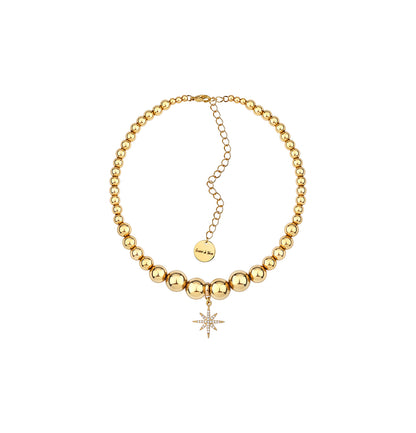 «MORNING STAR» CERAMIC BEADS CHOKER GOLD | ONLY 1 PC