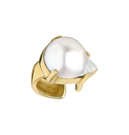"ODESA" CUFF GOLD PEARL