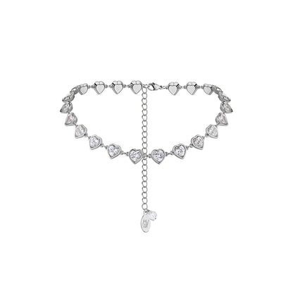 «HEARTS» CHOKER SILVER