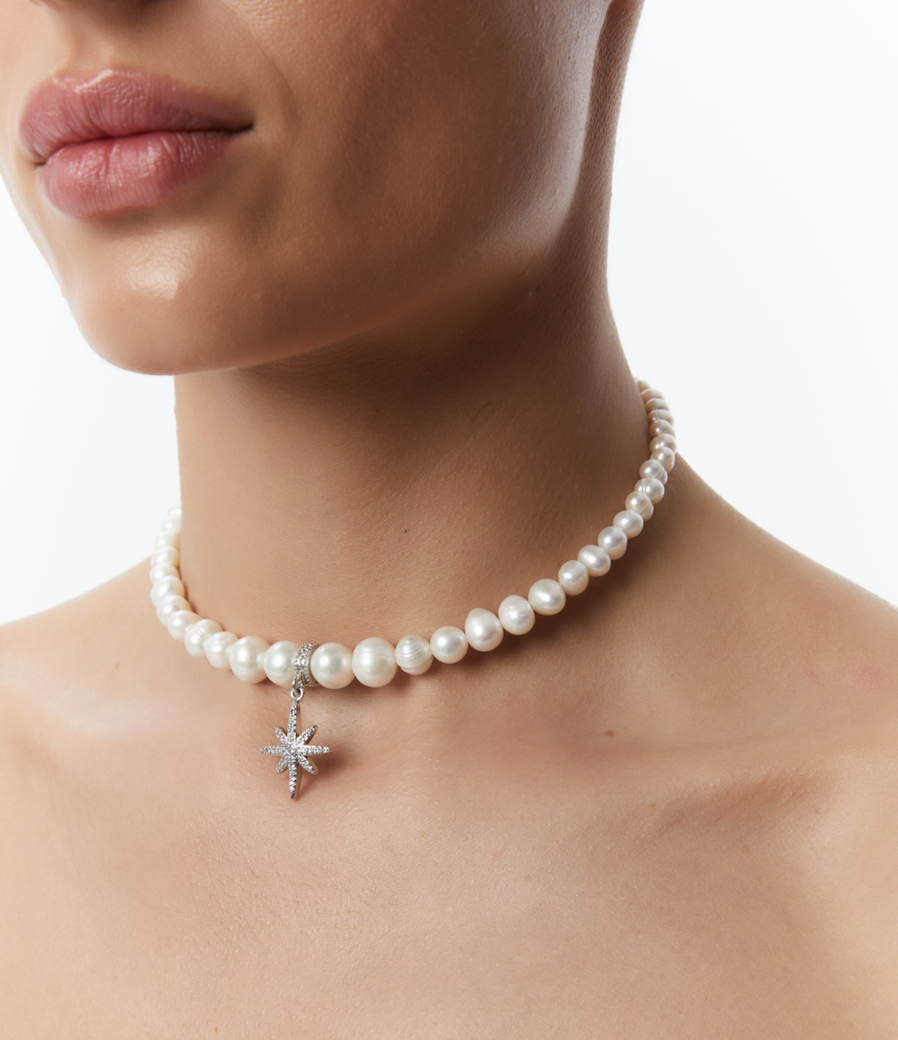 «MORNING STAR» PEARL CHOKER