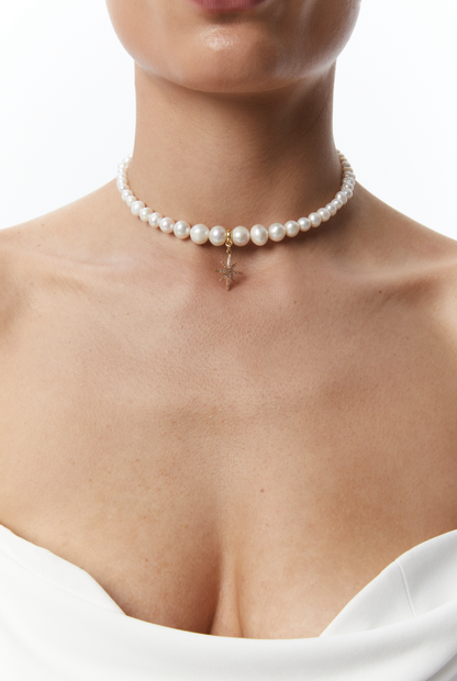 «MORNING STAR» PEARL CHOKER
