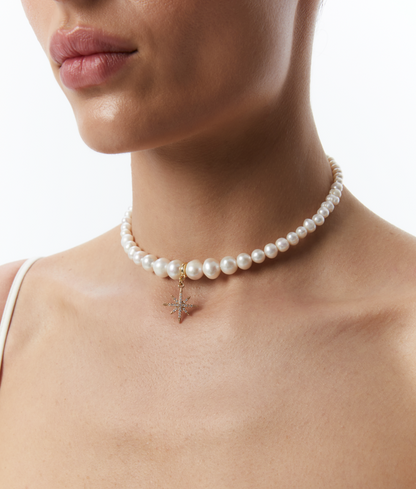 «MORNING STAR» PEARL CHOKER
