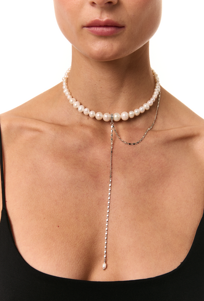 "KRISTINA" PEARL CHOKER